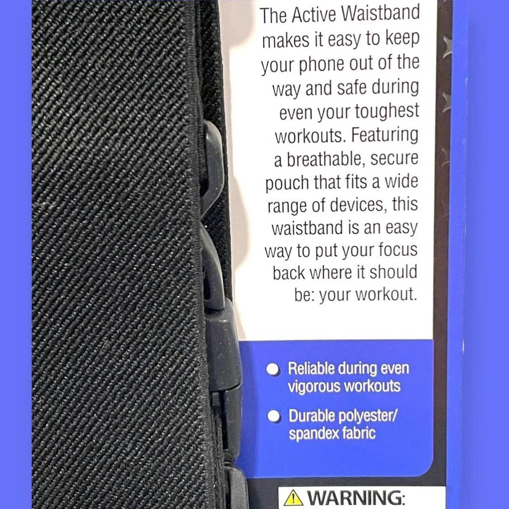 Pro Strength Active Waistband Phone Device Holder Pouch Adjustable Universal